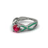 Ruby Eternal Twist Engagement Ring - Maisie No. 27