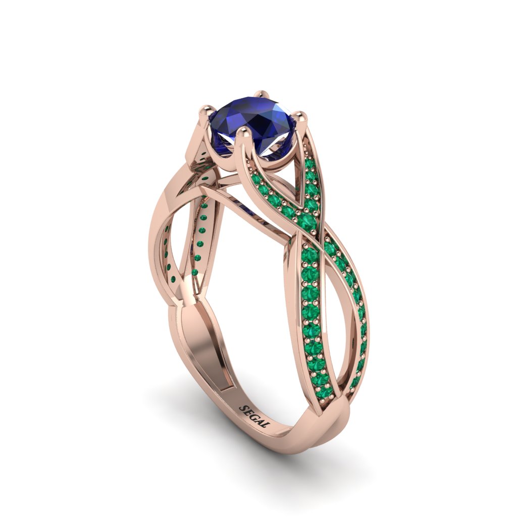 Sapphire Eternal Twist Engagement Ring - Maisie No. 29