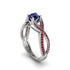 Sapphire Eternal Twist Engagement Ring - Maisie No. 60