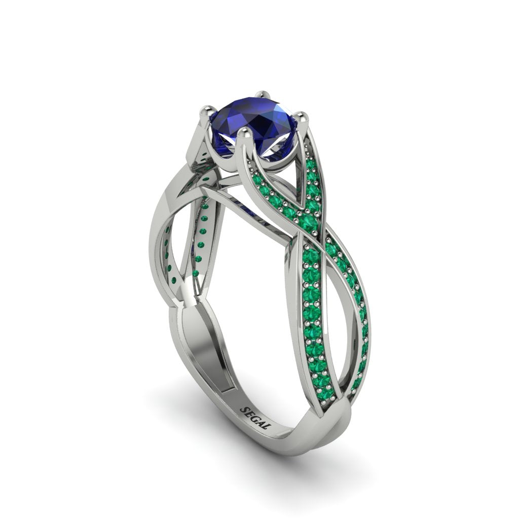 Sapphire Eternal Twist Engagement Ring - Maisie No. 30