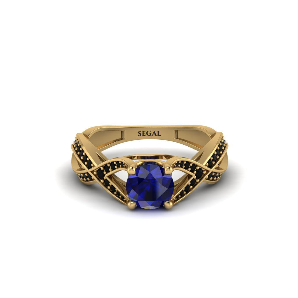 Sapphire Eternal Twist Engagement Ring - Maisie No. 43