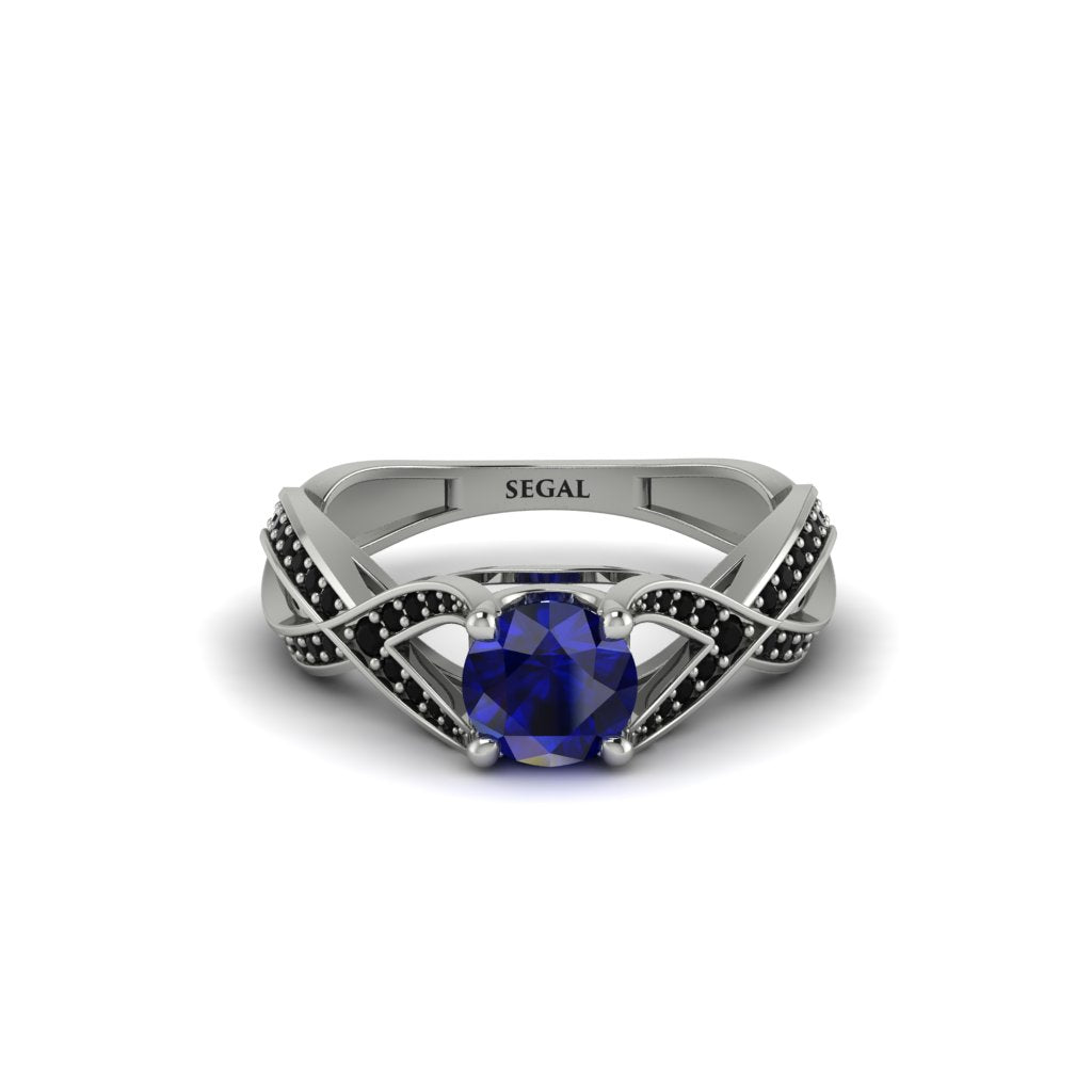 Sapphire Eternal Twist Engagement Ring - Maisie No. 45