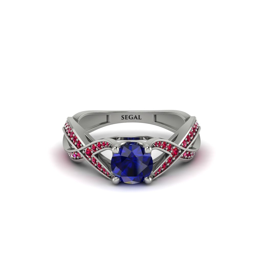 Sapphire Eternal Twist Engagement Ring - Maisie No. 60