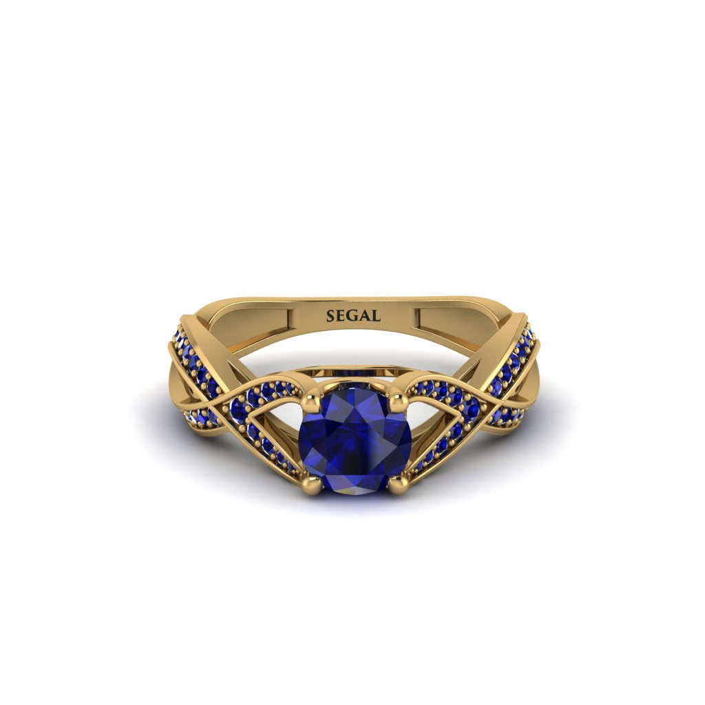 Sapphire Eternal Twist Engagement Ring - Maisie No. 73