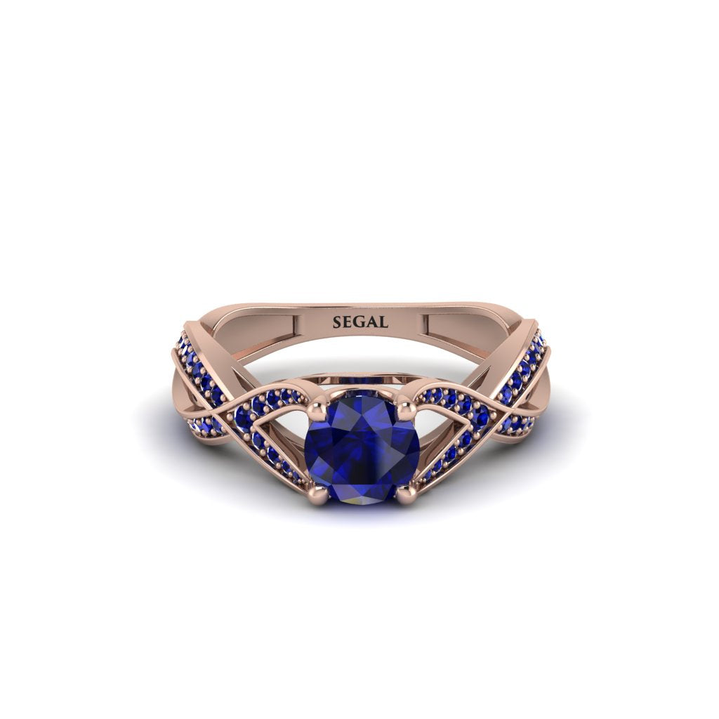 Sapphire Eternal Twist Engagement Ring - Maisie No. 74