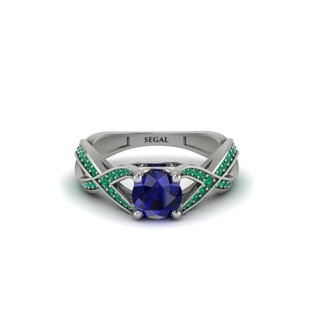 Sapphire Eternal Twist Engagement Ring - Maisie No. 30