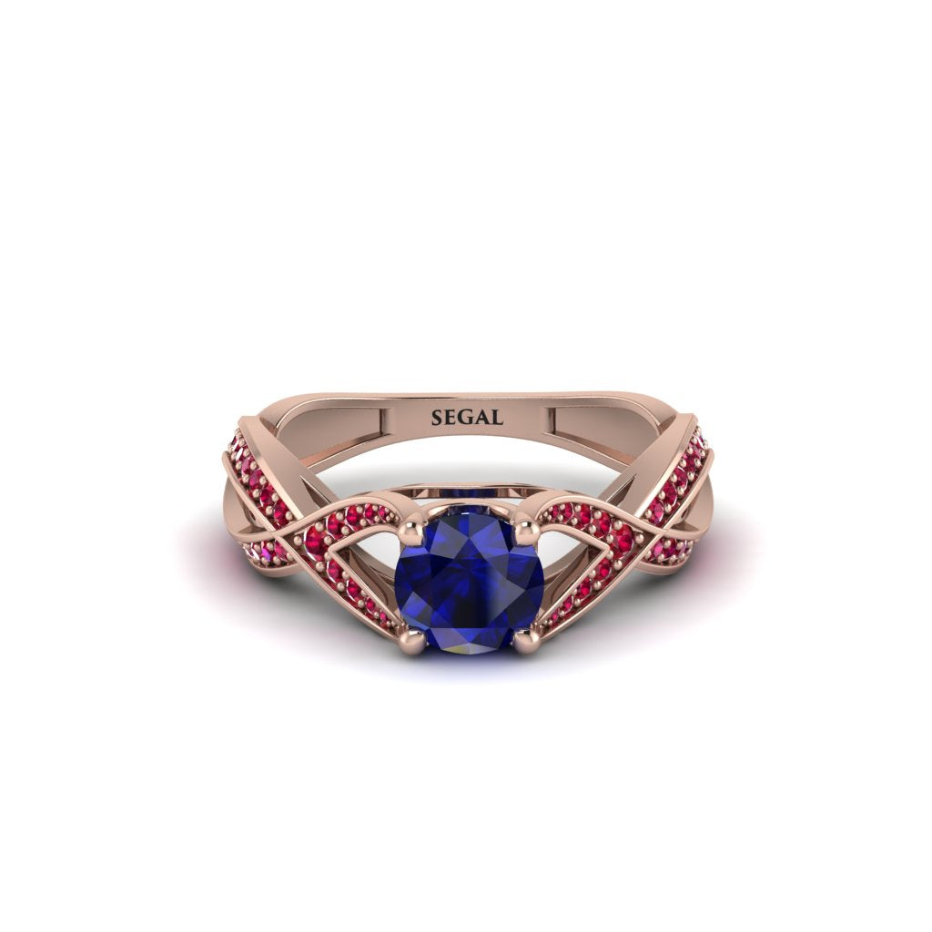 Sapphire Eternal Twist Engagement Ring - Maisie No. 59