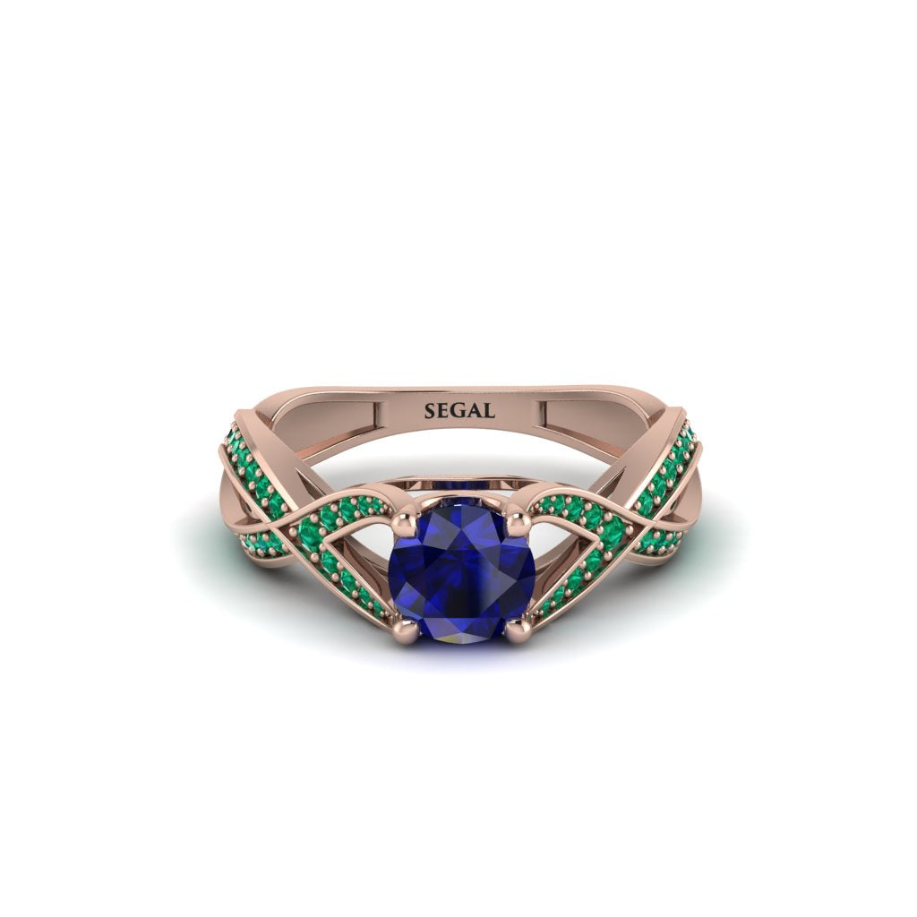 Sapphire Eternal Twist Engagement Ring - Maisie No. 29