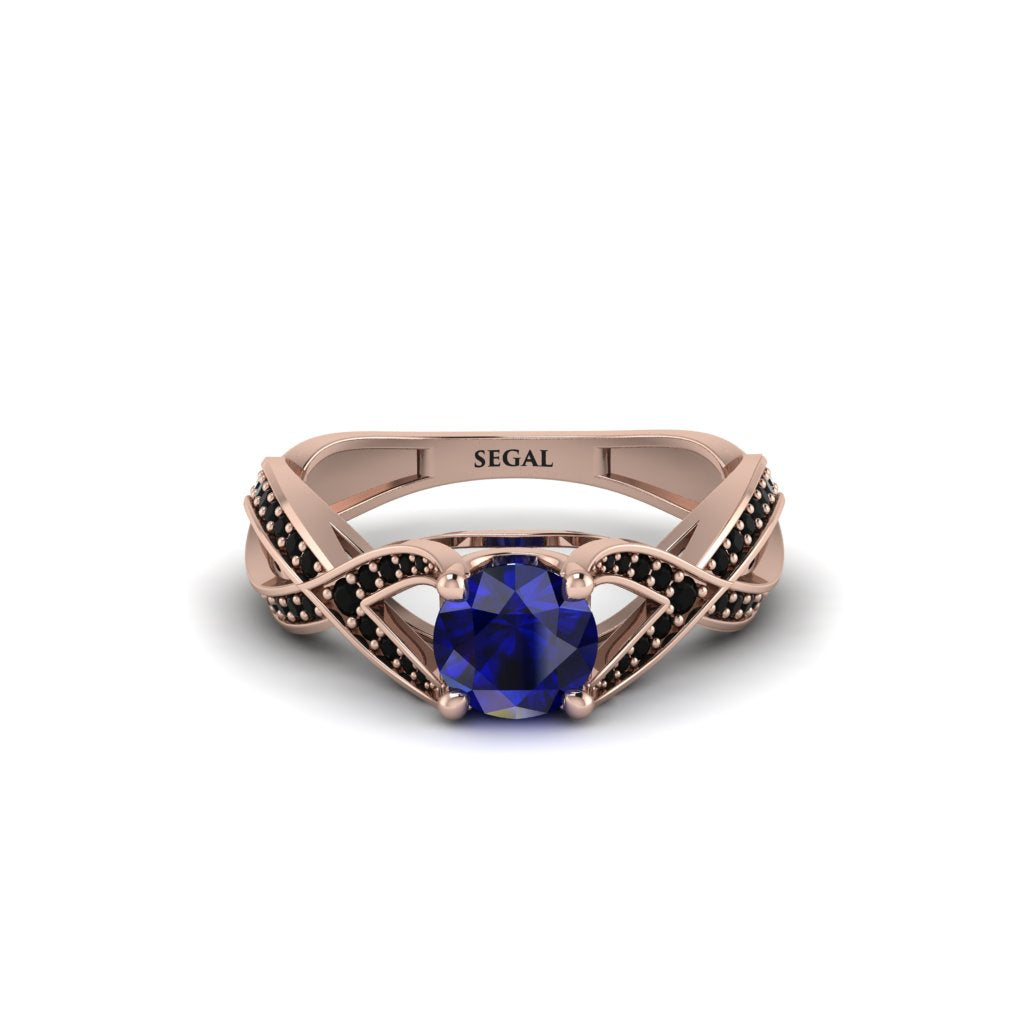 Sapphire Eternal Twist Engagement Ring - Maisie No. 44