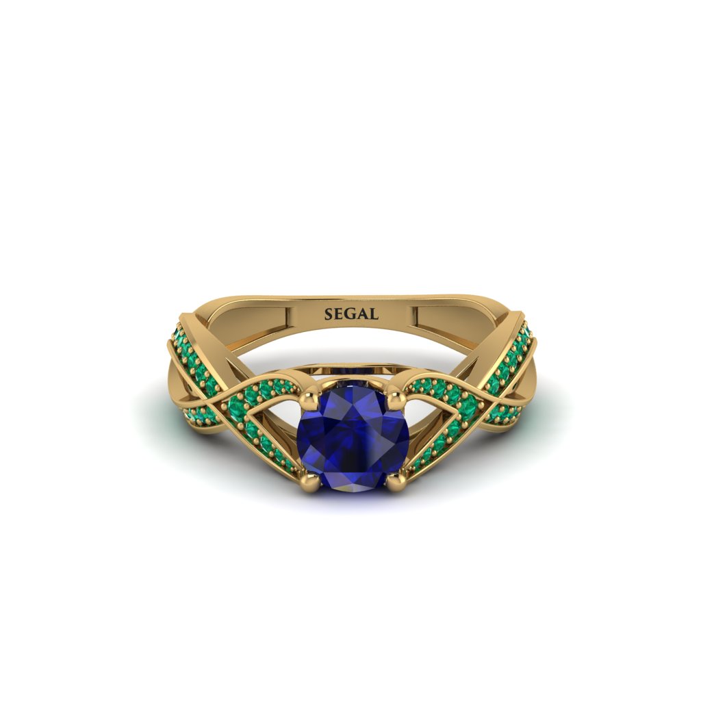 Sapphire Eternal Twist Engagement Ring - Maisie No. 28