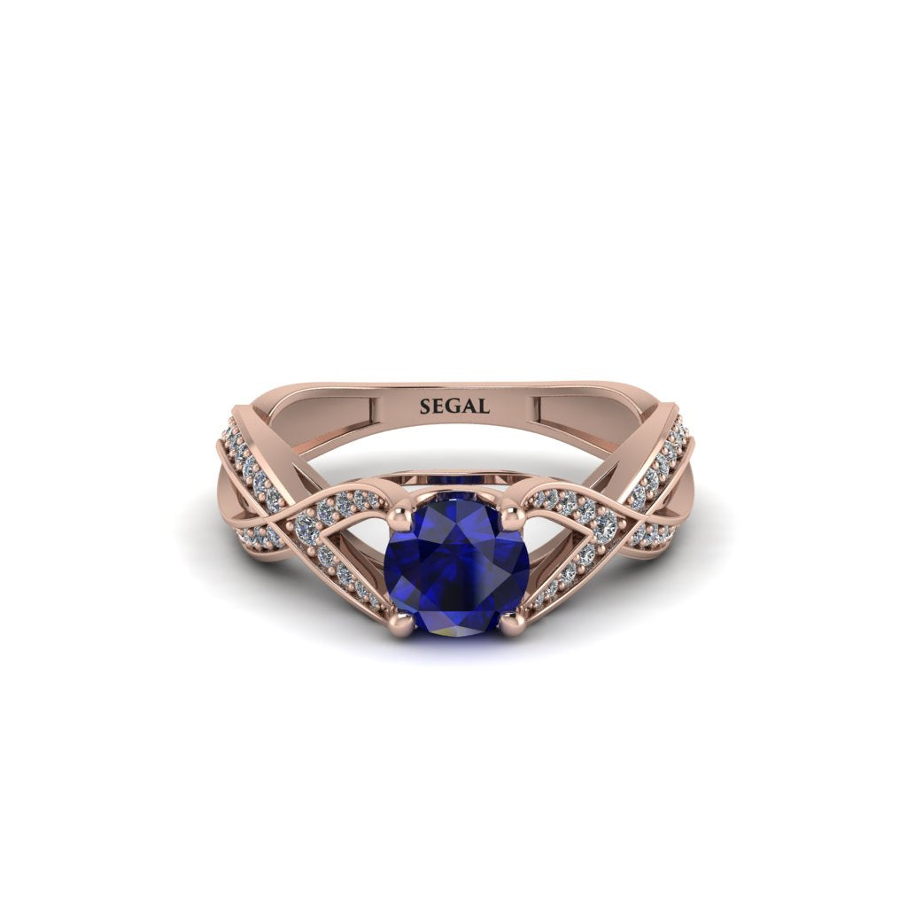 Sapphire Eternal Twist Engagement Ring - Maisie No. 14
