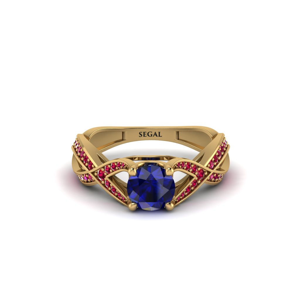 Sapphire Eternal Twist Engagement Ring - Maisie No. 58