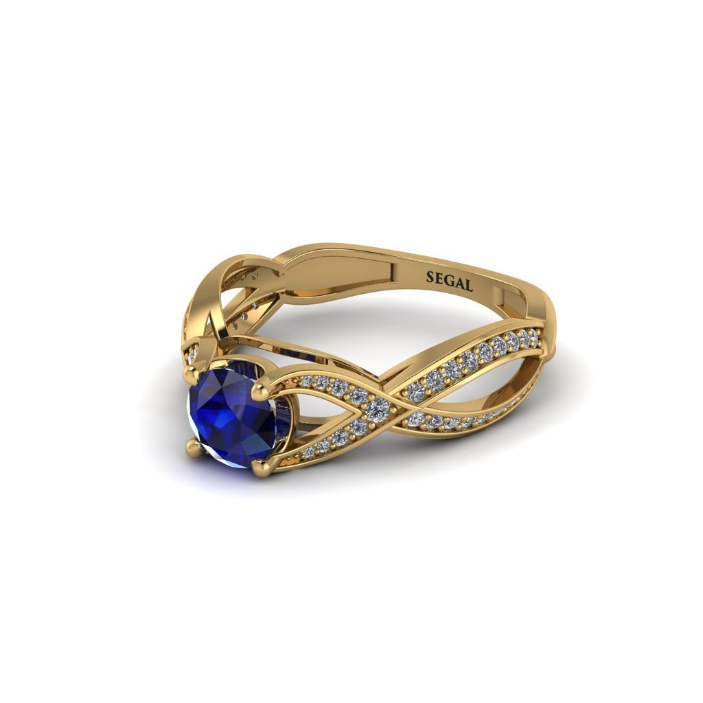Sapphire Eternal Twist Engagement Ring - Maisie No. 13
