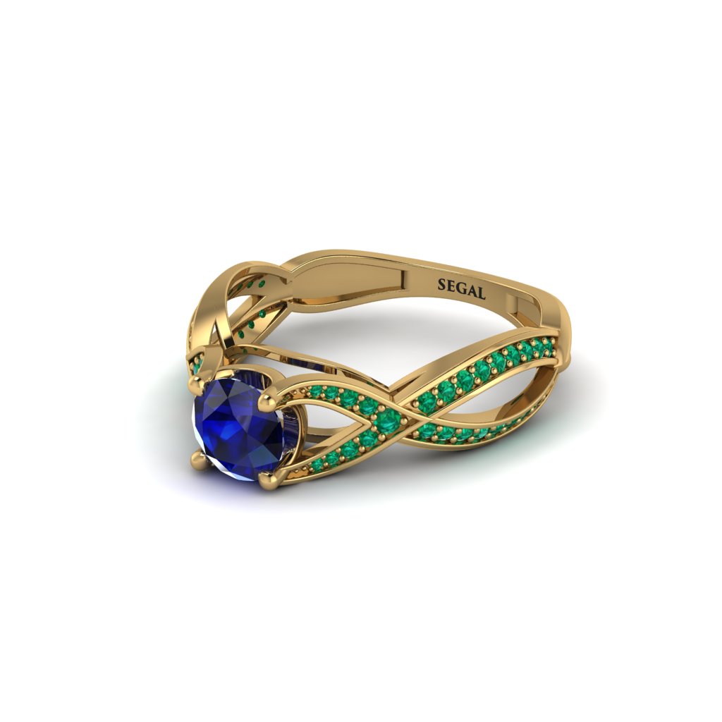 Sapphire Eternal Twist Engagement Ring - Maisie No. 28
