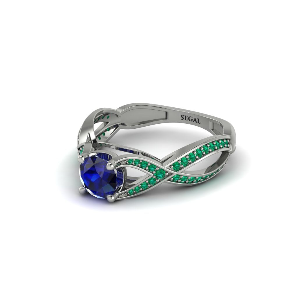 Sapphire Eternal Twist Engagement Ring - Maisie No. 30