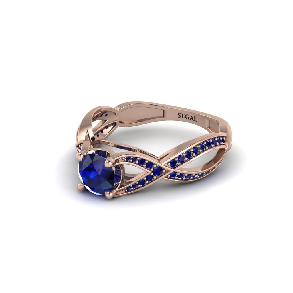 Sapphire Eternal Twist Engagement Ring - Maisie No. 74