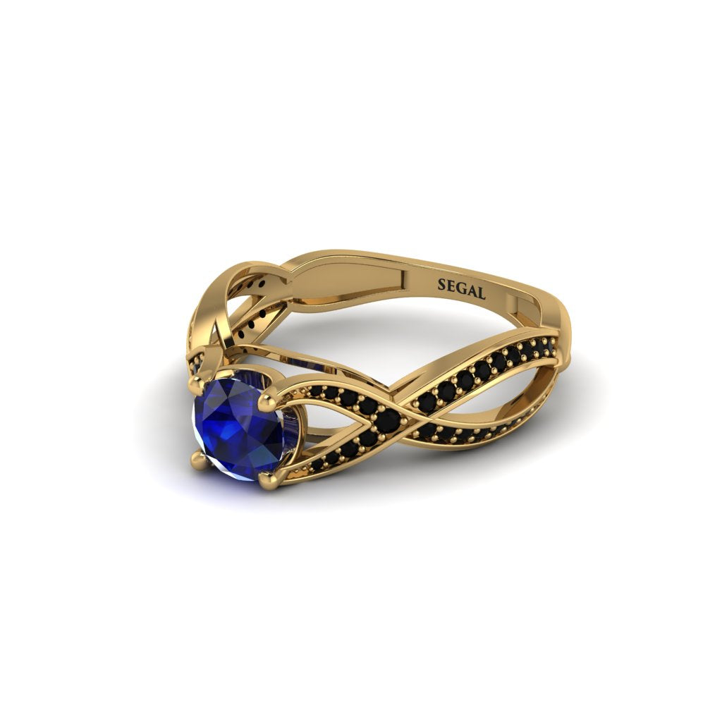Sapphire Eternal Twist Engagement Ring - Maisie No. 43