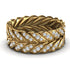 Diamond Eternity Leaf Gold Wedding Ring - Kara No. 1 image 2