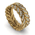 Diamond Eternity Leaf Gold Wedding Ring - Kara No. 1