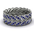 Sapphire Eternity Leaf Gold Wedding Ring - Kara No. 15 image 2