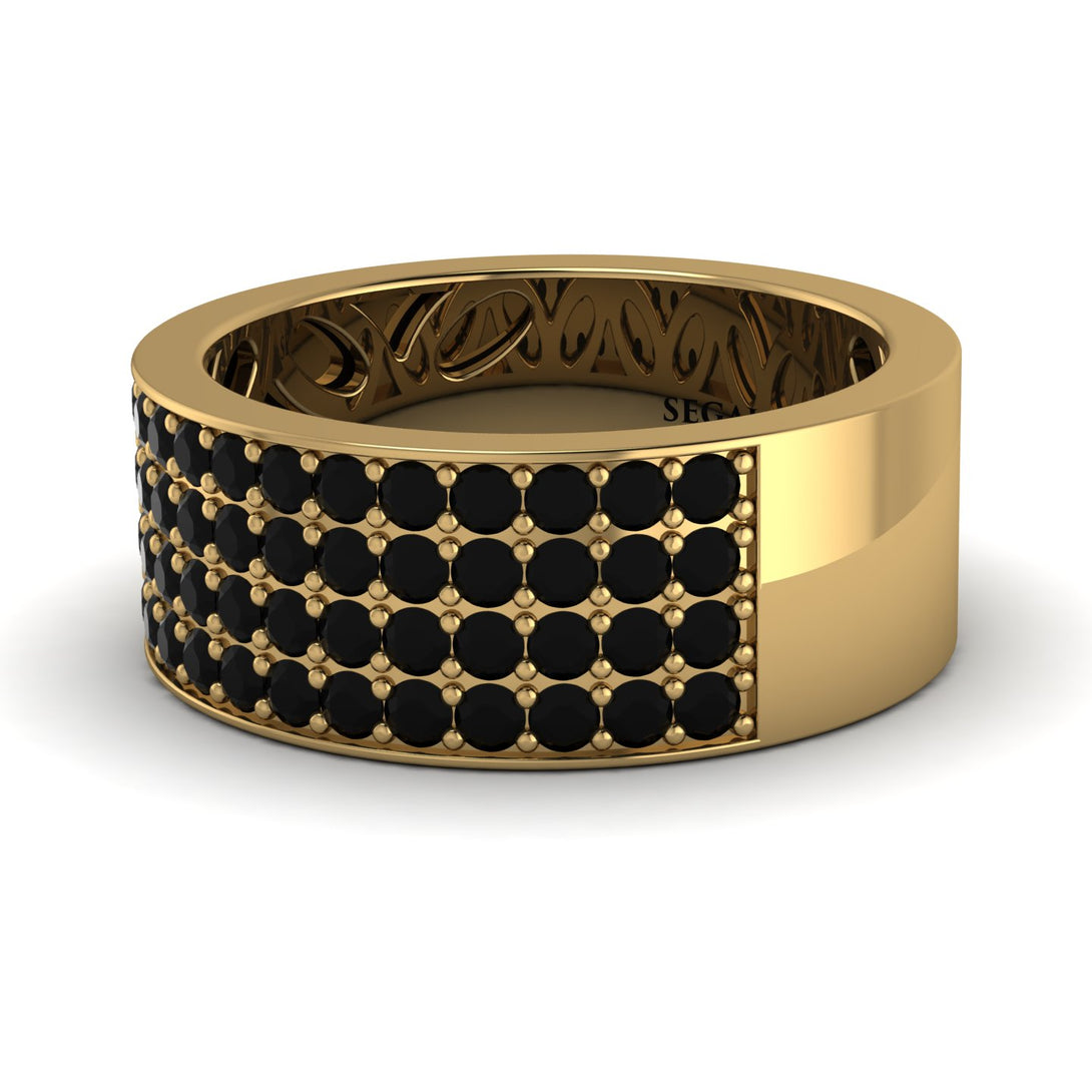 Black Diamond Everlasting Radiance Wedding Band - Carolina No. 7