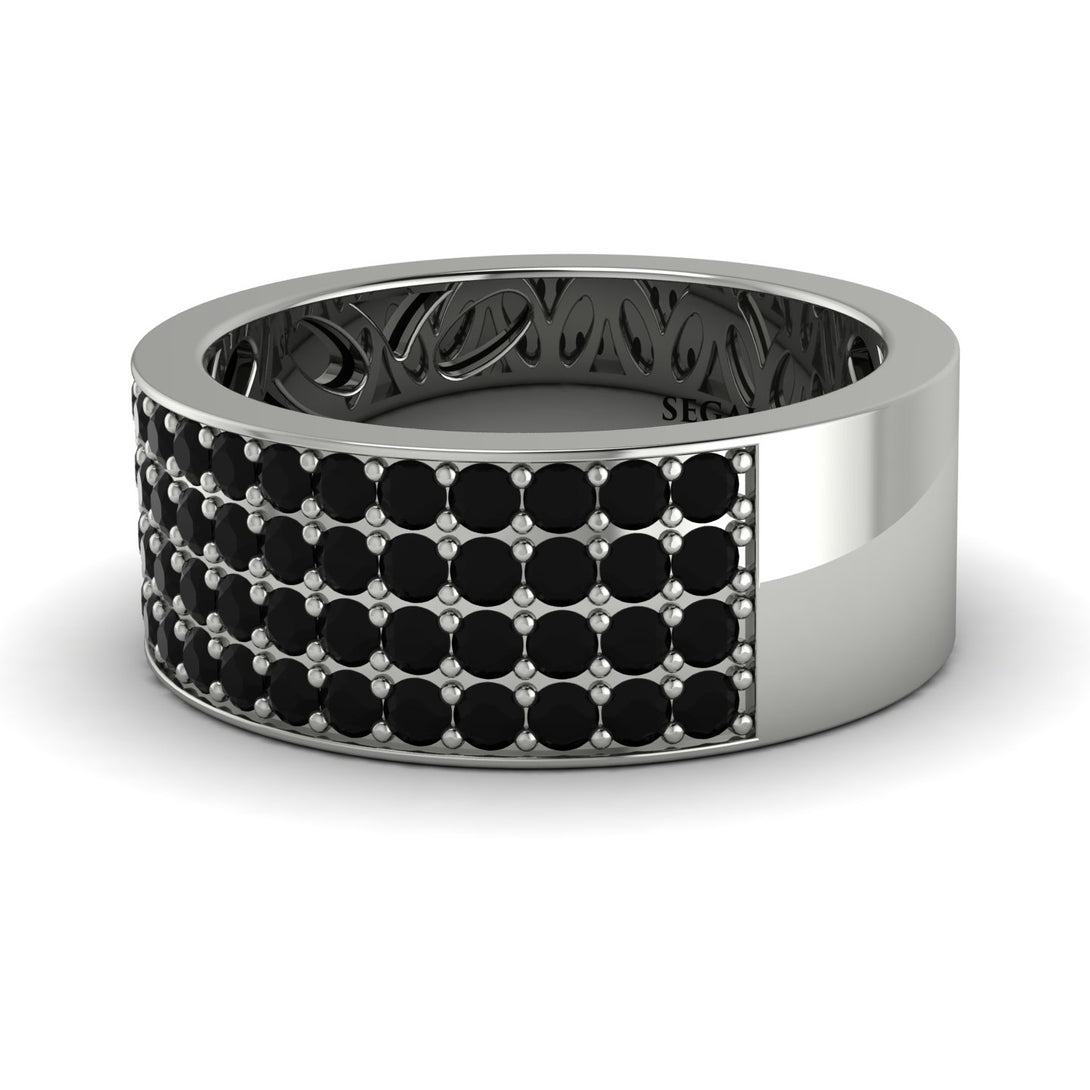 Black Diamond Everlasting Radiance Wedding Band - Carolina No. 9