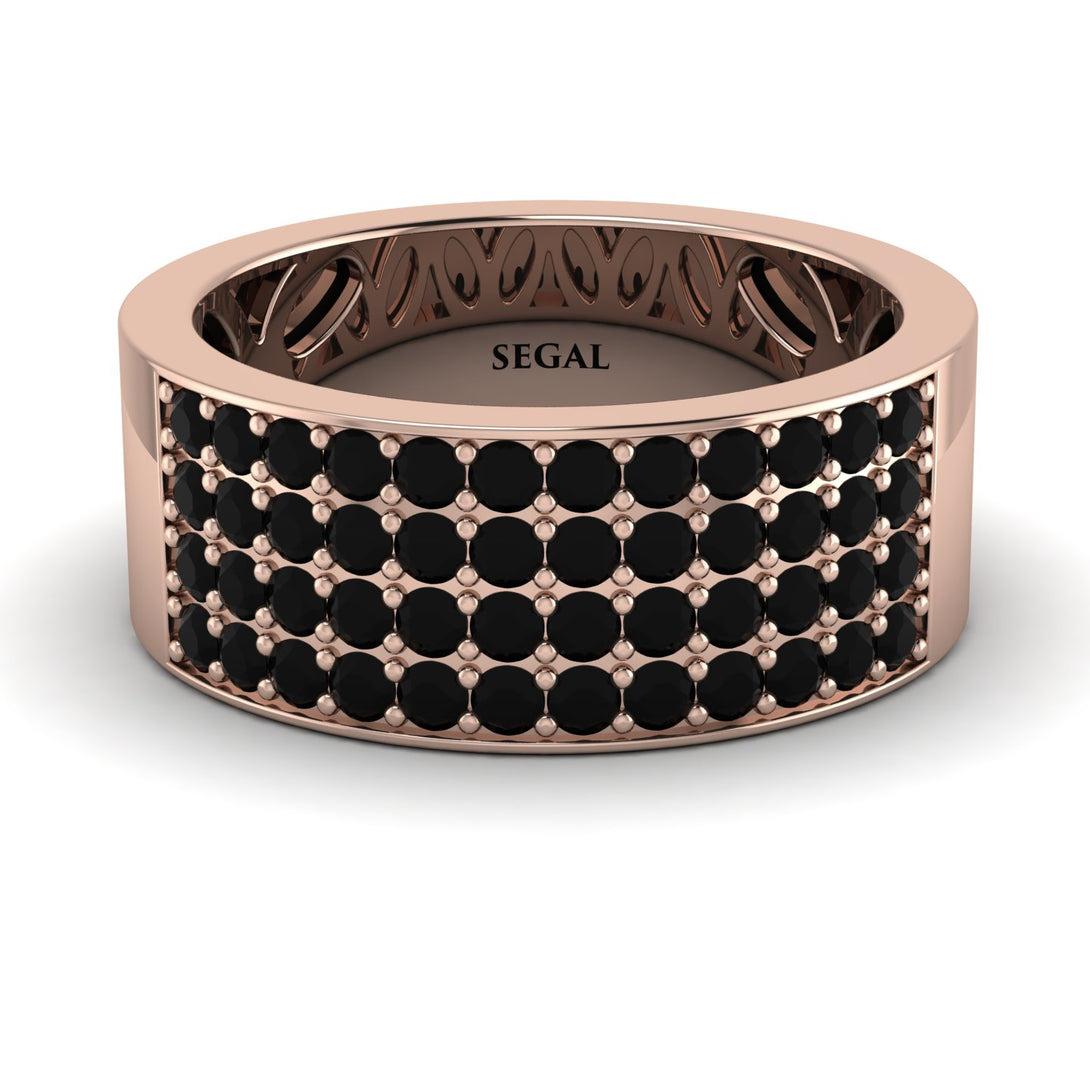 Black Diamond Everlasting Radiance Wedding Band - Carolina No. 8
