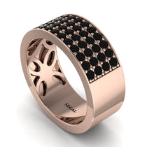 Black Diamond Everlasting Radiance Wedding Band - Carolina No. 8 image 1