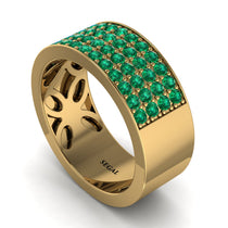 Emerald Everlasting Radiance Wedding Band - Carolina No. 4 image 1