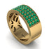 Emerald Everlasting Radiance Wedding Band - Carolina No. 4