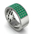Emerald Everlasting Radiance Wedding Band - Carolina No. 6