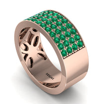 Emerald Everlasting Radiance Wedding Band - Carolina No. 5 image 1
