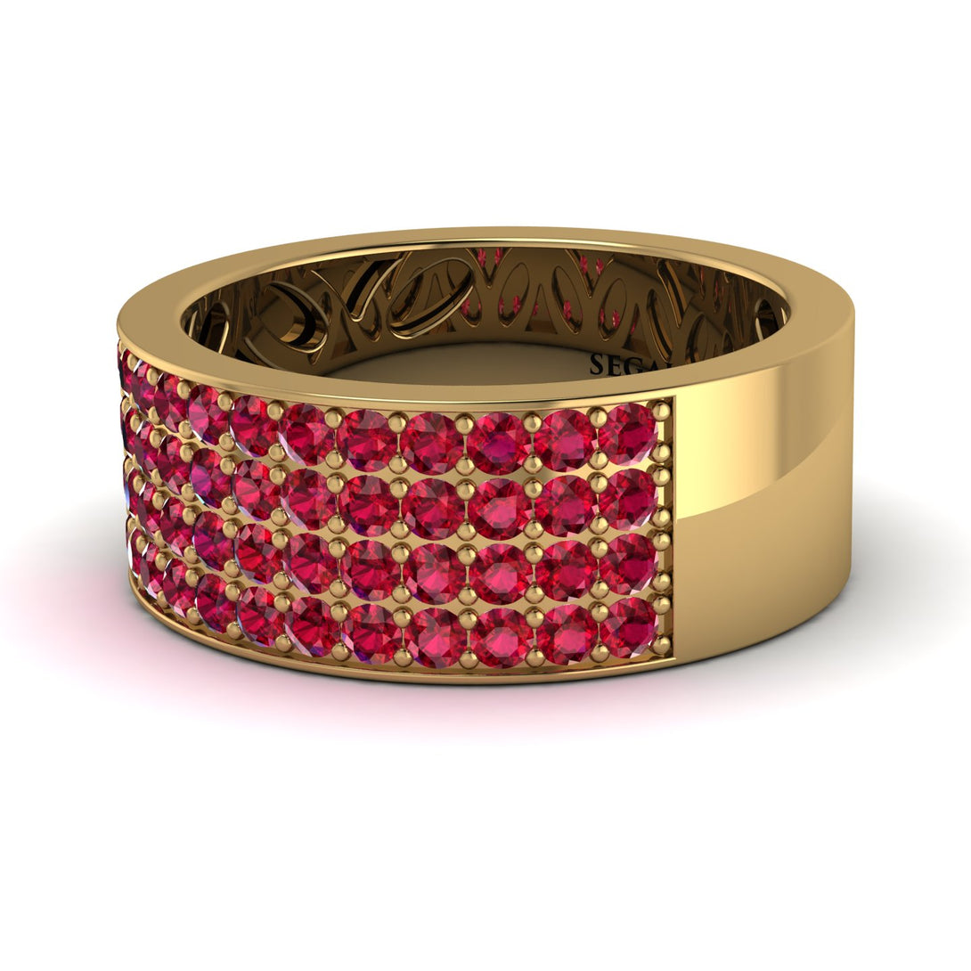 Ruby Everlasting Radiance Wedding Band - Carolina No. 10