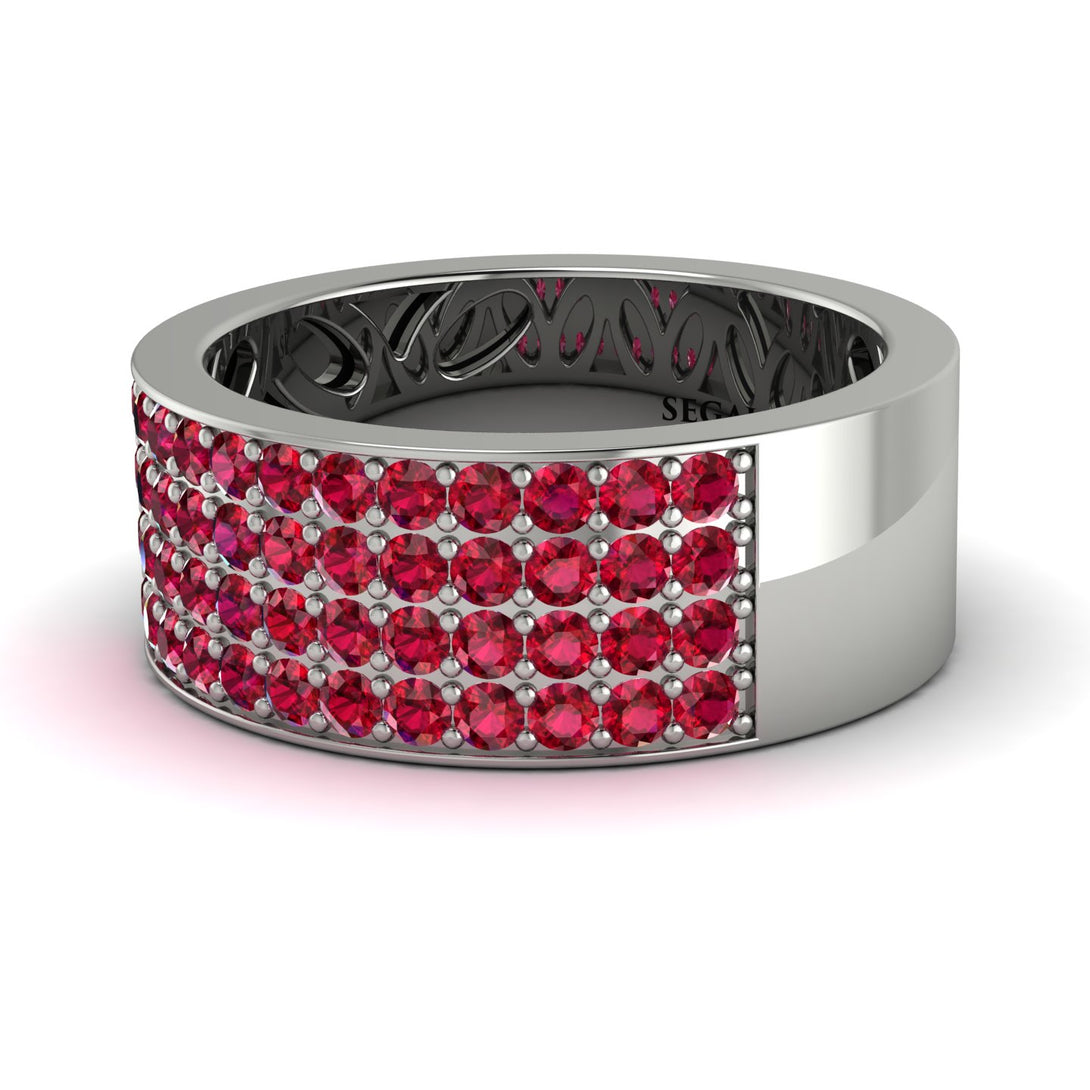 Ruby Everlasting Radiance Wedding Band - Carolina No. 12
