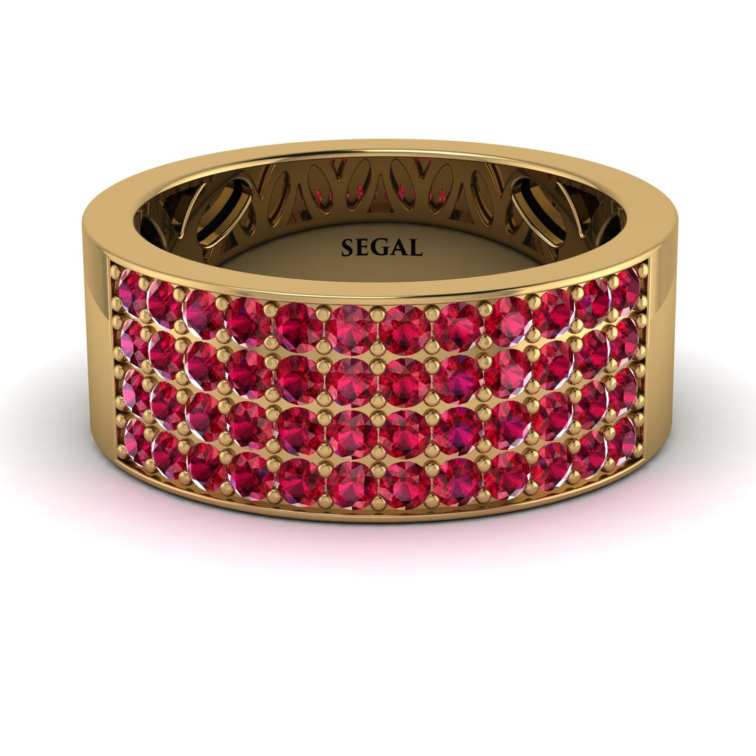 Ruby Everlasting Radiance Wedding Band - Carolina No. 10