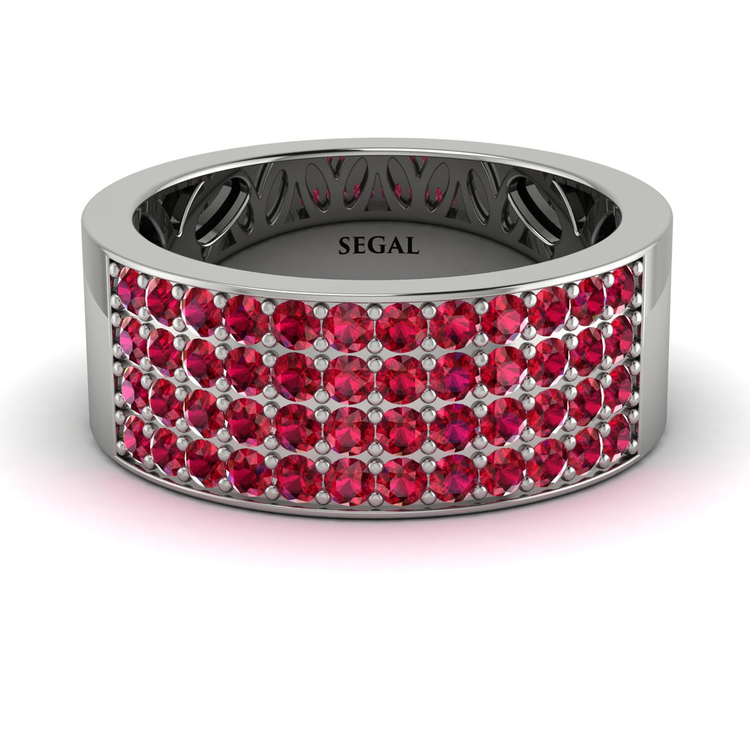 Ruby Everlasting Radiance Wedding Band - Carolina No. 12