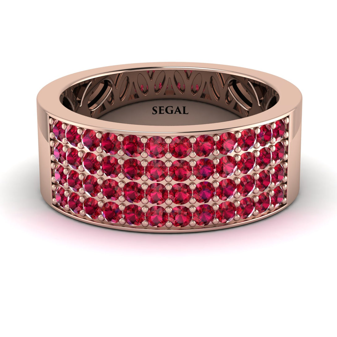 Ruby Everlasting Radiance Wedding Band - Carolina No. 11