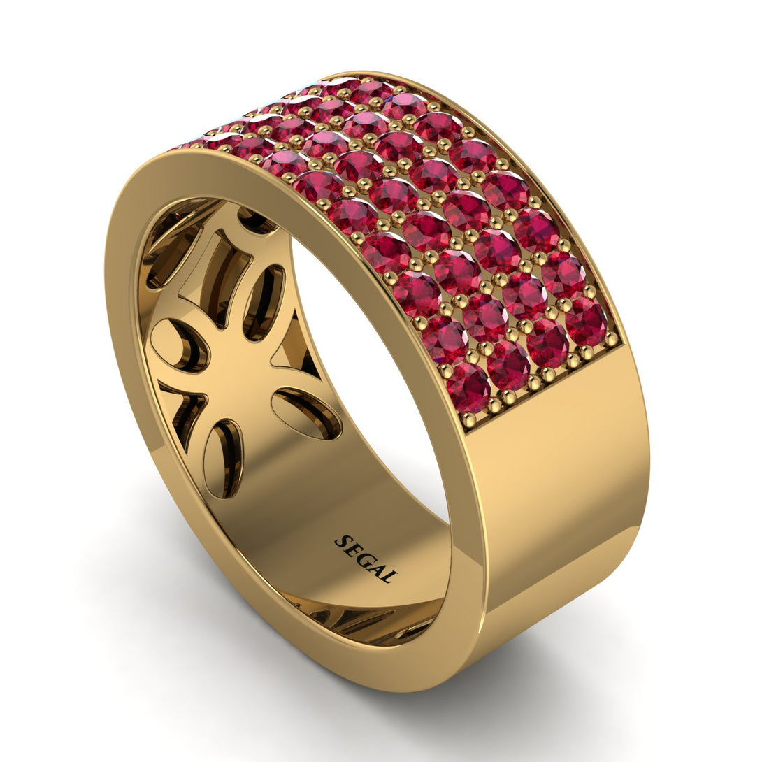 Ruby Everlasting Radiance Wedding Band - Carolina No. 10