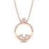 Exclusive Gold Pendant With Natural Diamond - Willow No. 2 image 1