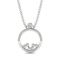 Exclusive Gold Pendant With Natural Diamond - Willow No. 3 image 1