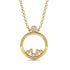 Exclusive Gold Pendant With Natural Diamond - Willow No. 1 image 1