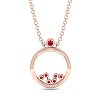 Exclusive Gold Pendant With Natural Ruby - Willow No. 11 image 1