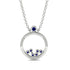 Exclusive Gold Pendant With Natural Sapphire - Willow No. 15