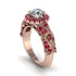 Exclusive Halo Diamond Milgrain Engagement Ring - Kendra No. 47 image 1