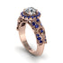 Exclusive Halo Diamond Milgrain Engagement Ring - Kendra No. 62