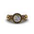 Exclusive Halo Diamond Milgrain Engagement Ring - Kendra No. 31 image 2