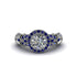 Exclusive Halo Diamond Milgrain Engagement Ring - Kendra No. 63 image 2