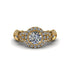 Exclusive Halo Diamond Milgrain Engagement Ring - Kendra No. 1 image 2