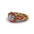 Exclusive Halo Diamond Milgrain Engagement Ring - Kendra No. 46