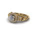 Exclusive Halo Diamond Milgrain Engagement Ring - Kendra No. 1